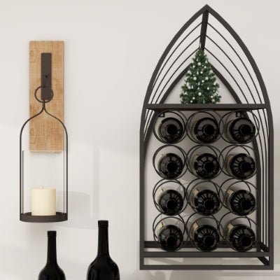 Sailboat - Shaped Wine Cabinet Rack Modern Nautical Bar Storage – Storage by American Wrangler