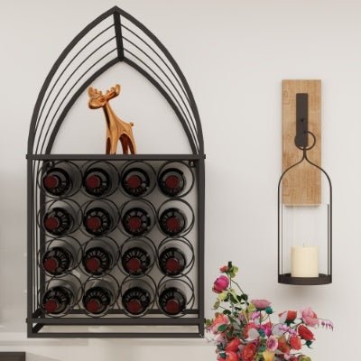 Sailboat - Shaped Wine Cabinet Rack Modern Nautical Bar Storage – Storage by American Wrangler