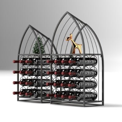 Sailboat - Shaped Wine Cabinet Rack Modern Nautical Bar Storage – Storage by American Wrangler